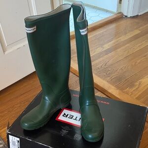 Hunter Forest Green Waterproof Boots